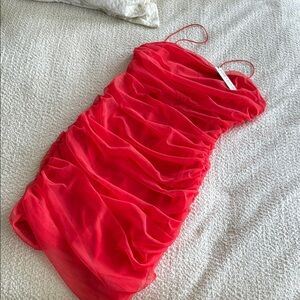 Alice + Olivia “Chili Pepper” Ruched Dress